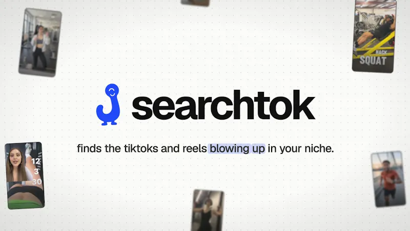 Searchtok screenshot 1 (video preview)