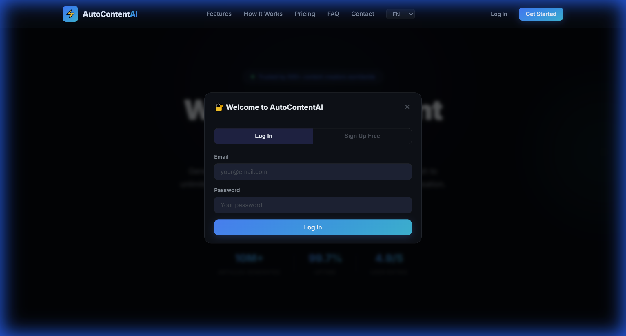 AutoContentAI - Screenshot 3 showing product features and functionality