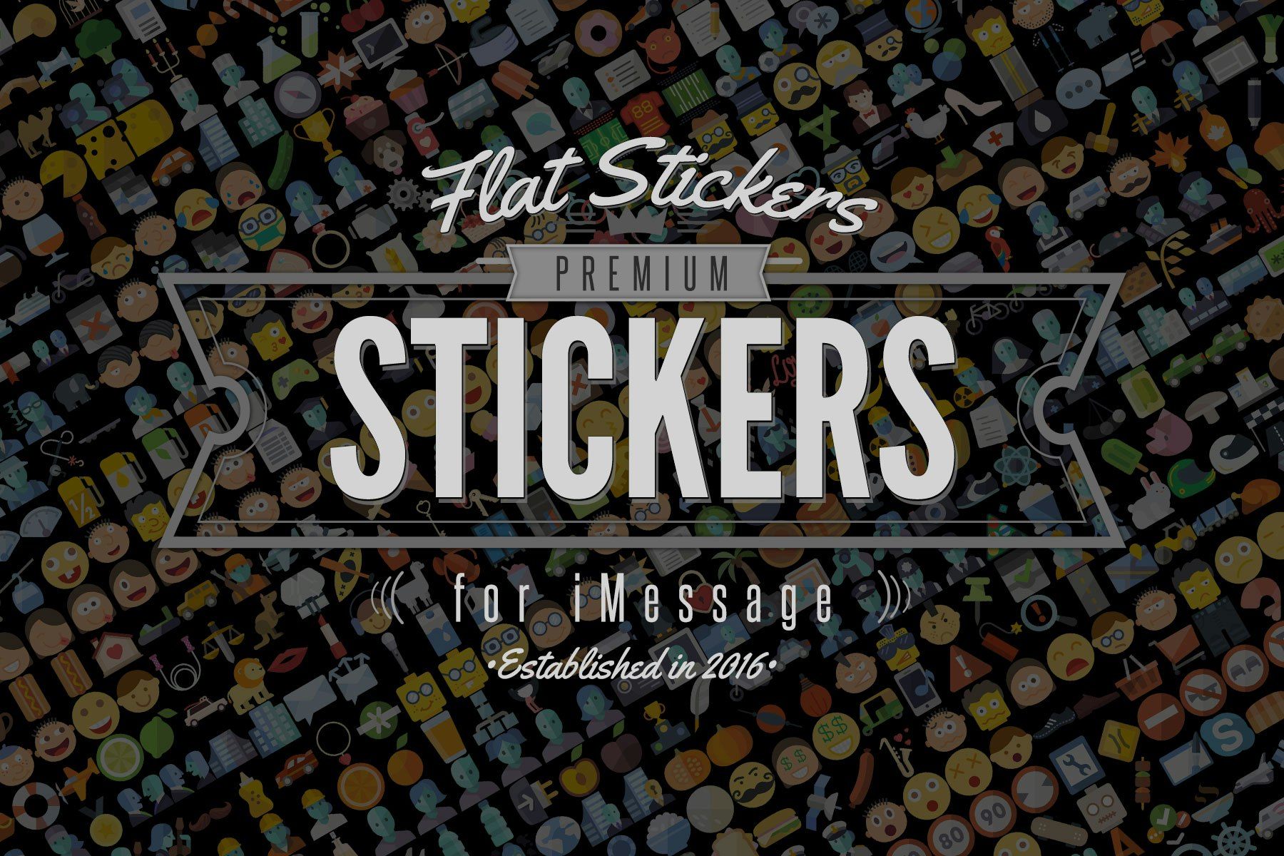 Flatstickers for iOS10 iMessage gallery image