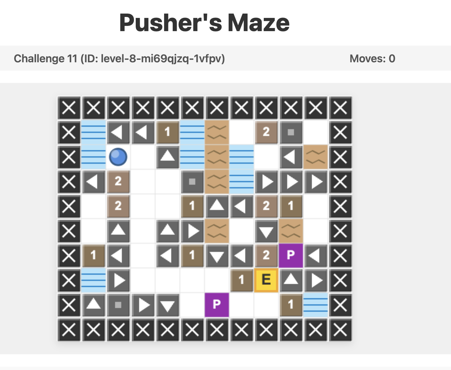 Pusher's Maze - Main product screenshot demonstrating key features and user interface