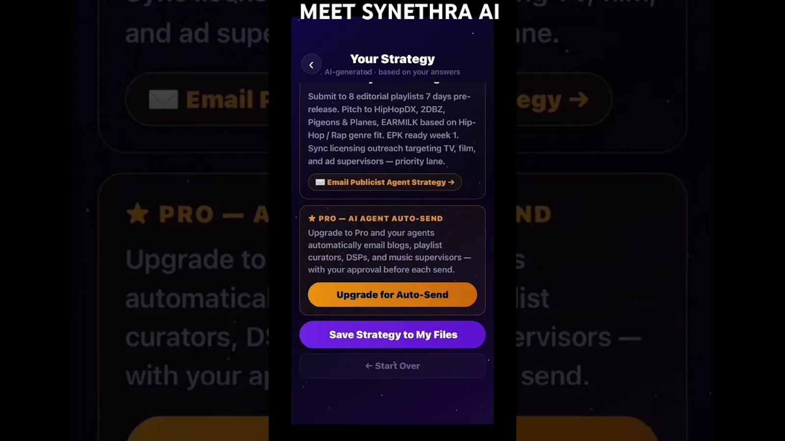 SynethraAI screenshot 1 (video preview)