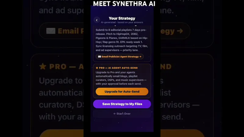 SynethraAI screenshot 1 (video preview)