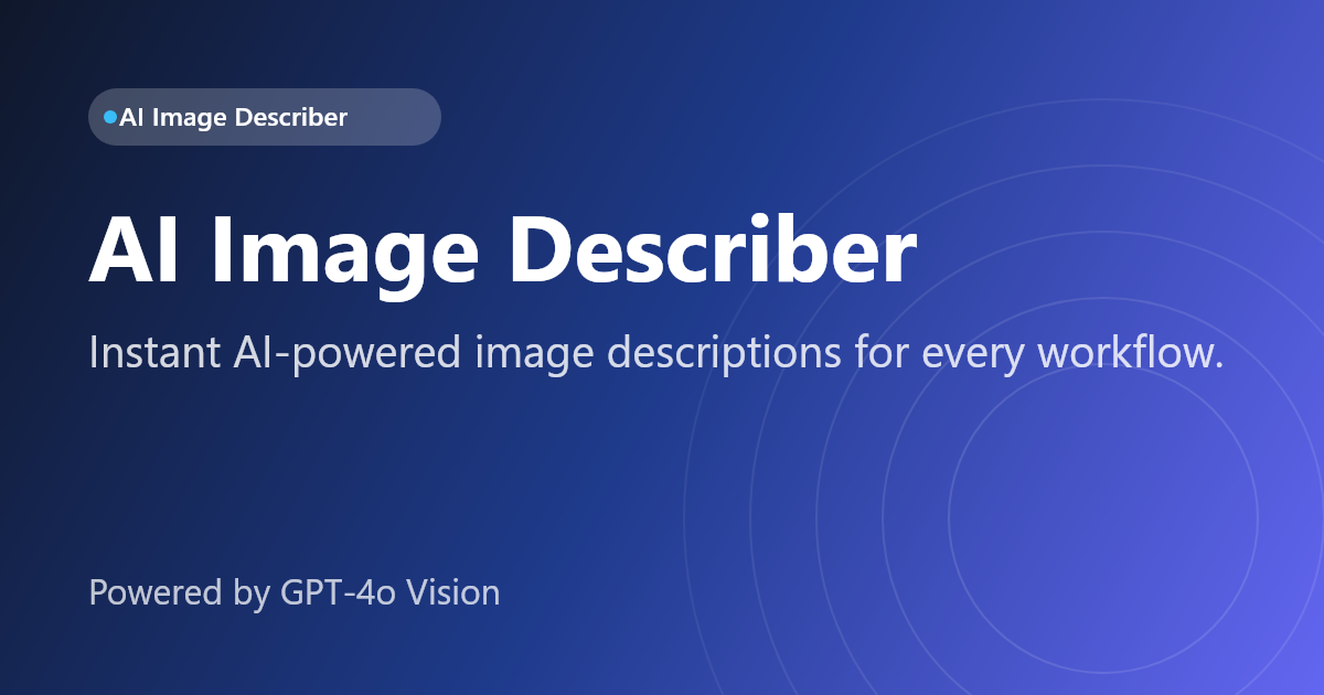 AI Image Describer gallery image