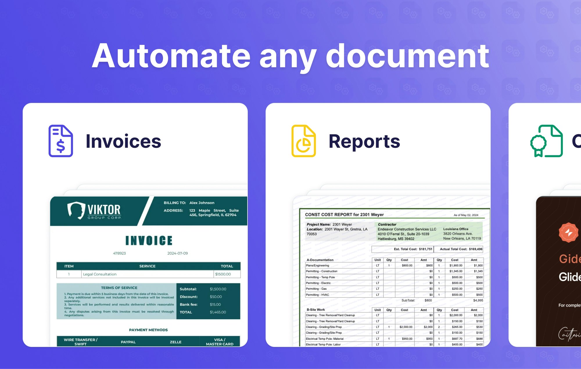 Docsautomator для Google Sheets - Превратить данные Google Sheets в PDF и Google Docs без кода медиа 3