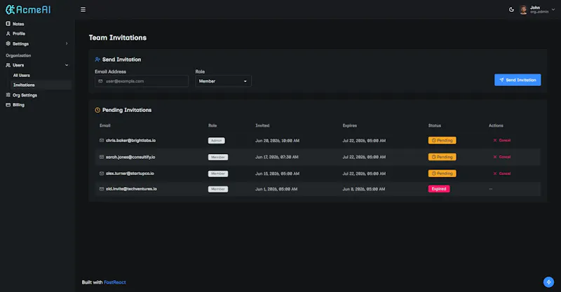 FastReact screenshot 8