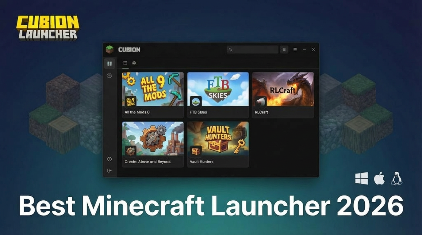 Cubion Launcher for Minecraft - Screenshot 3 showing product features and functionality