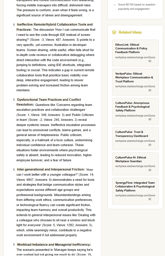 Daily validated SaaS ideas gallery image