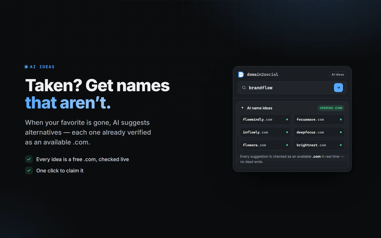 domain2social screenshot 3