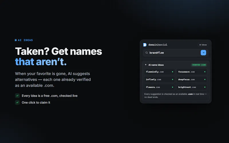 domain2social screenshot 3