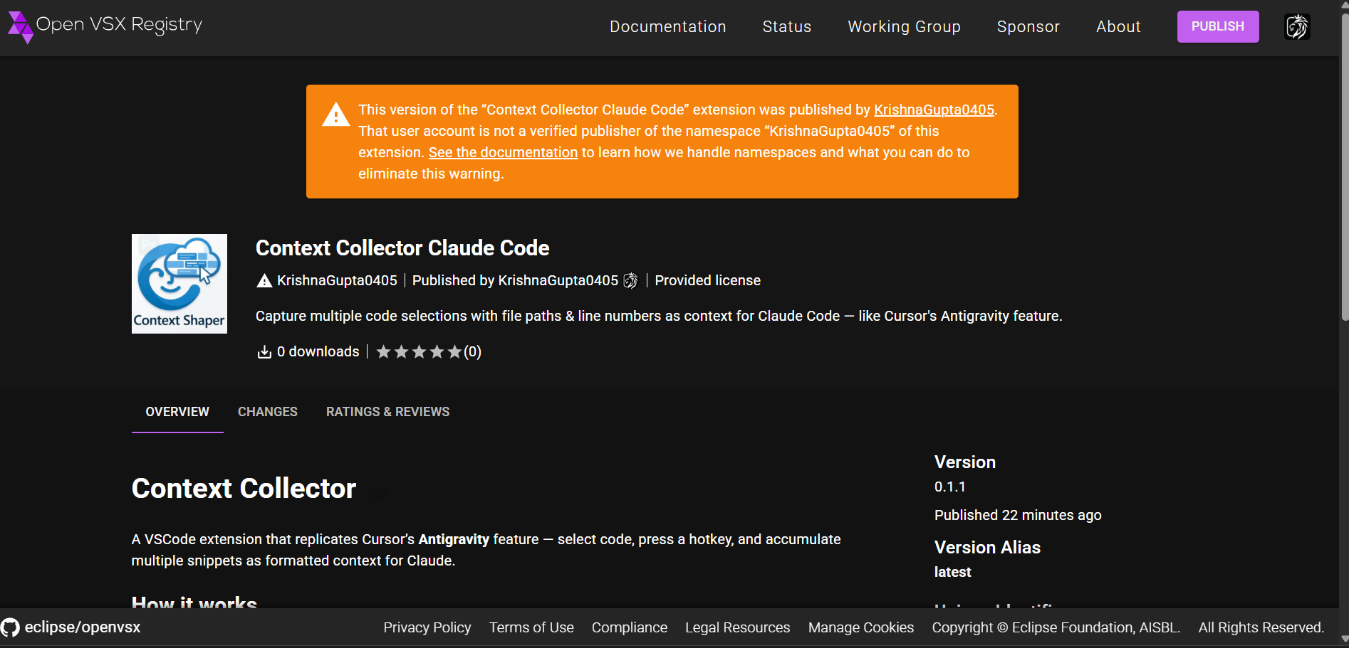 Context Collector Claude Code - Screenshot 2 showing product features and functionality