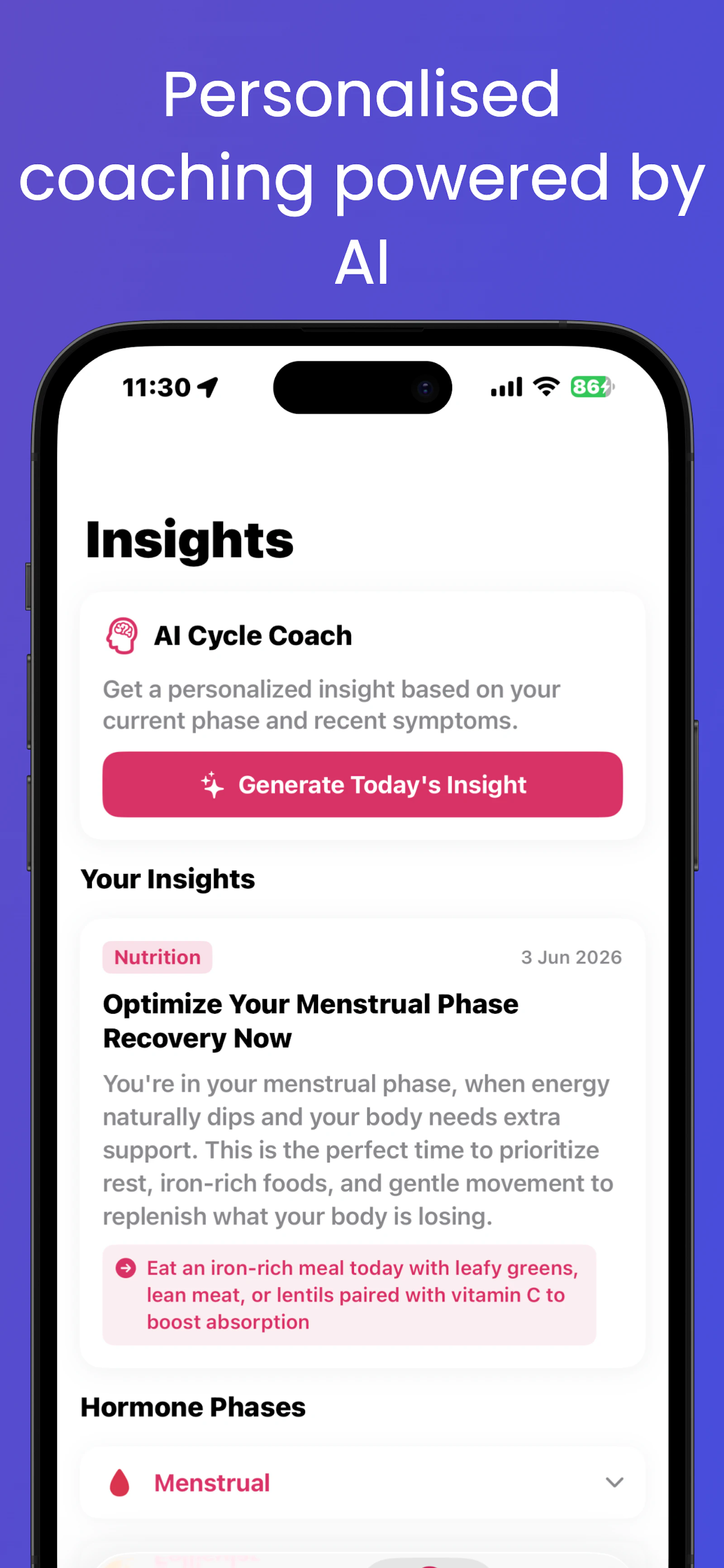 CycleGuide - Menstrual Tracker screenshot 4
