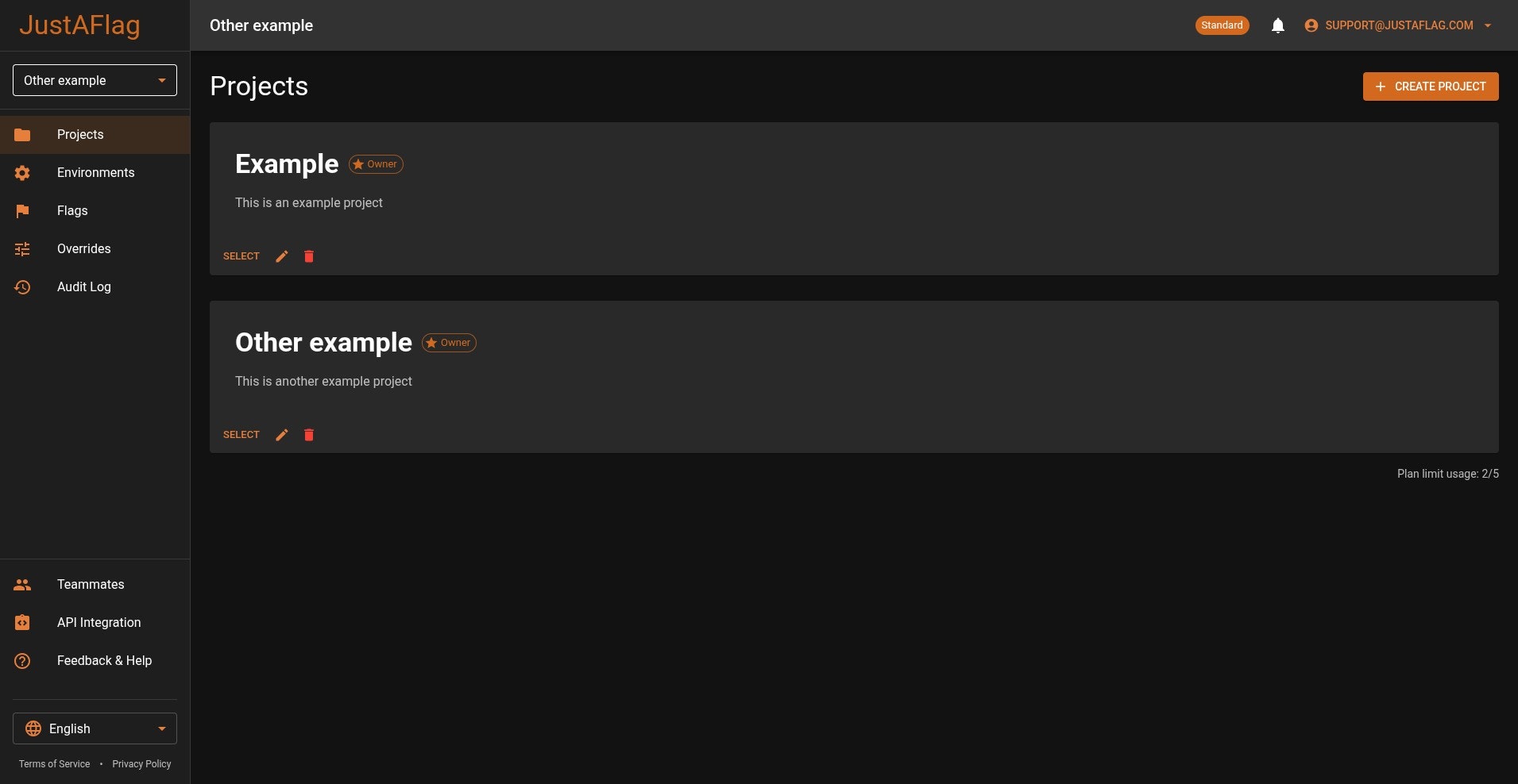 JustAFlag - Screenshot 2 showing product features and functionality