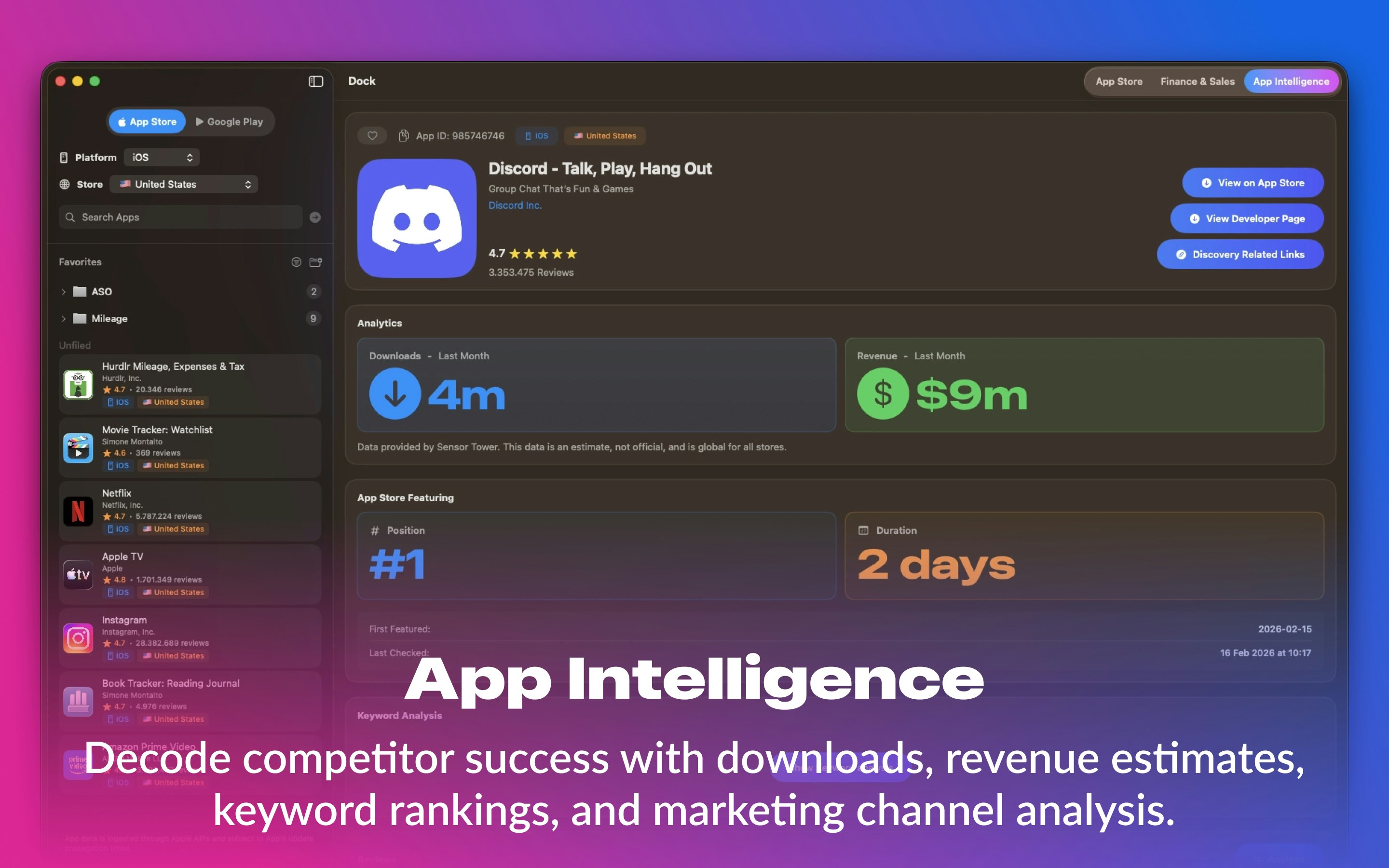 Dock: Ultimate ASO Tool for App Success gallery image