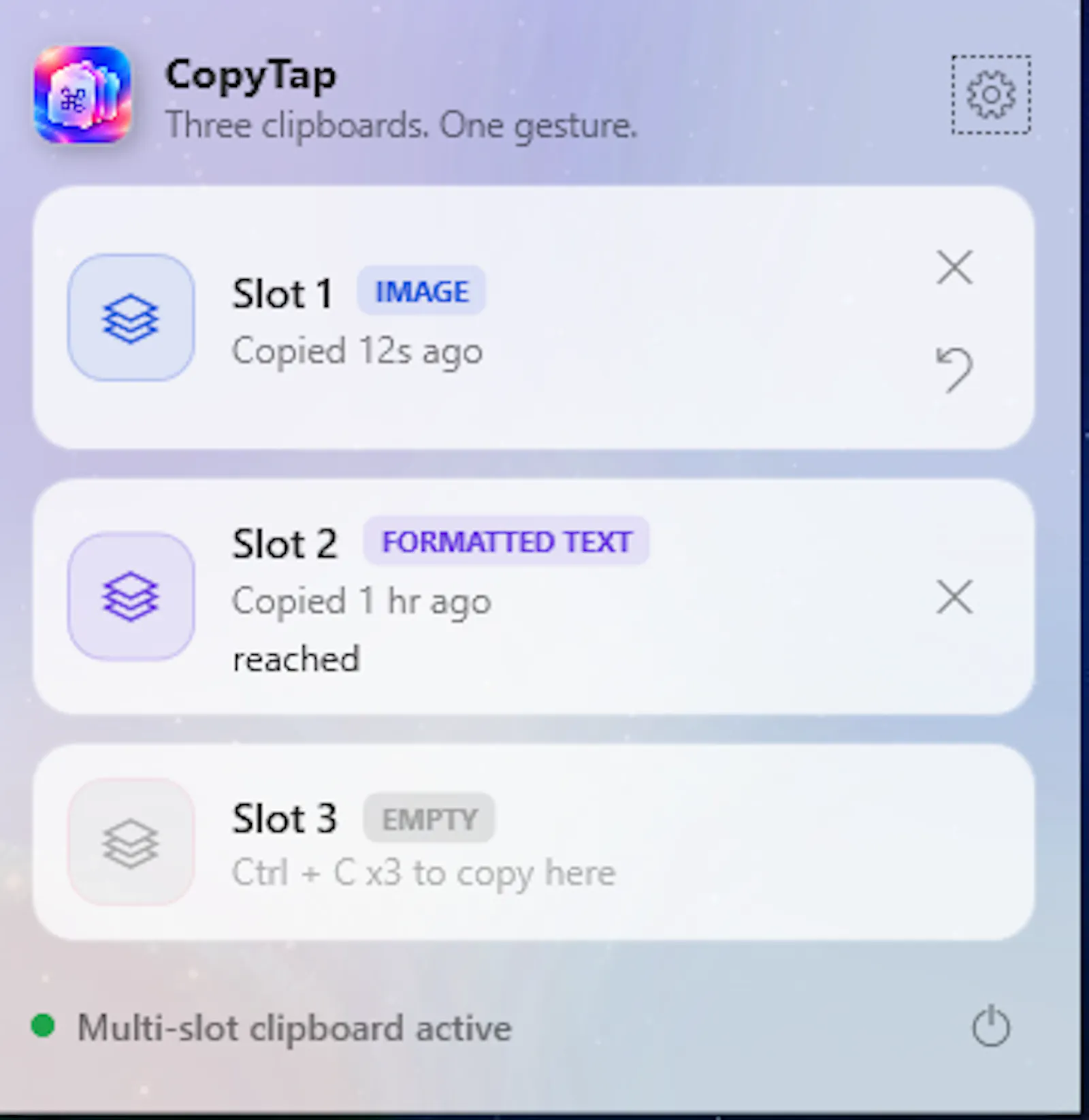 CopyTap - [CMD] [C] like never before. screenshot 3