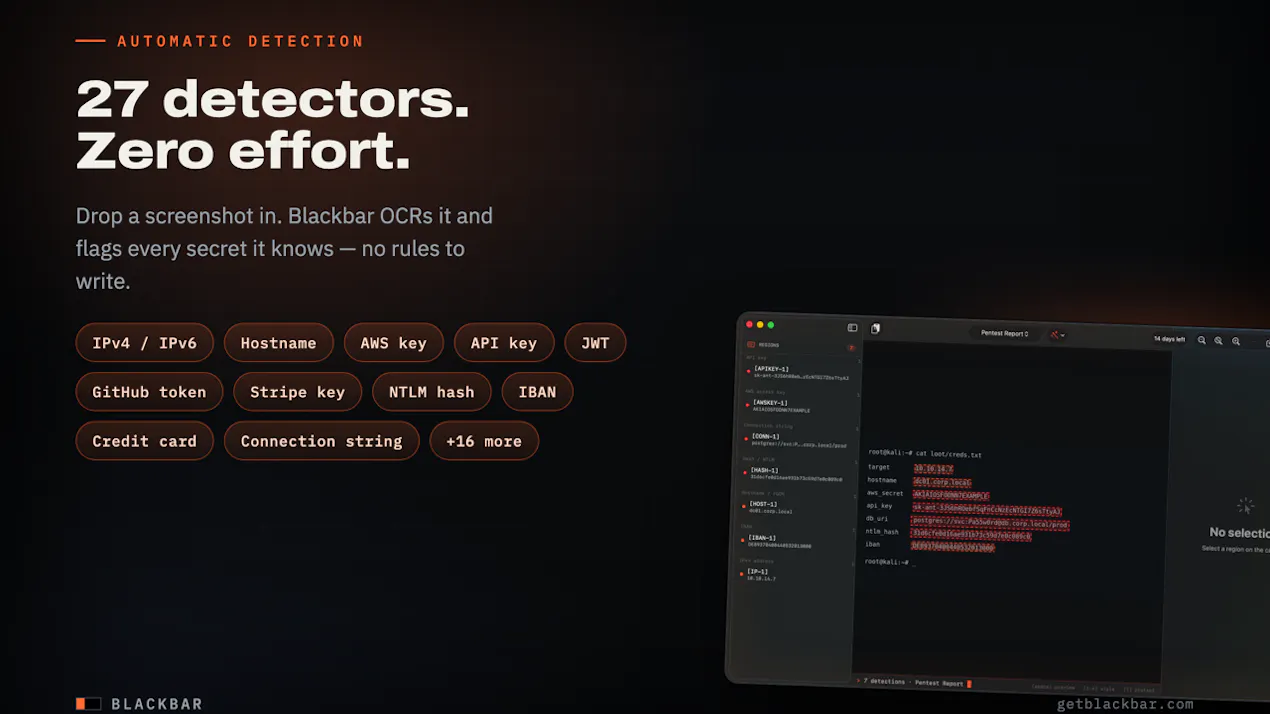 Blackbar product