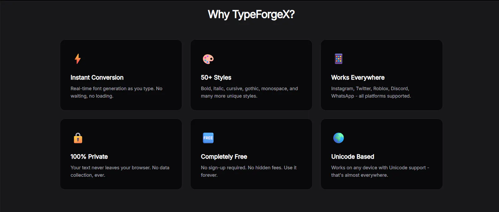 TypeForgeX screenshot 4
