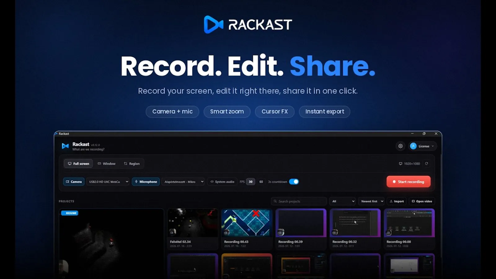 Rackast screenshot 1 (video preview)
