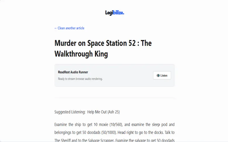 Legibilize screenshot 3