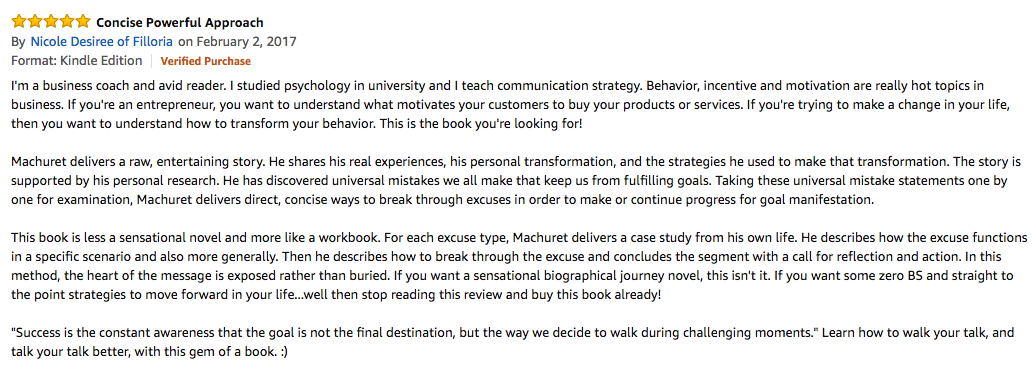 Zero Excuses (The book) gallery image