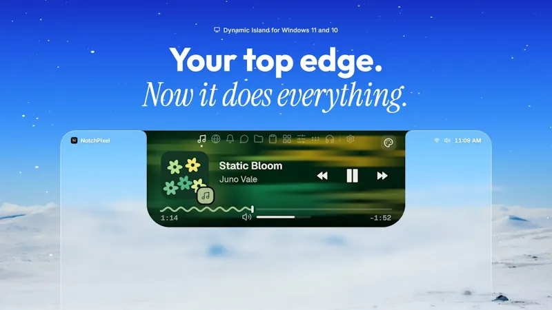 NotchPixel screenshot 1 (video preview)
