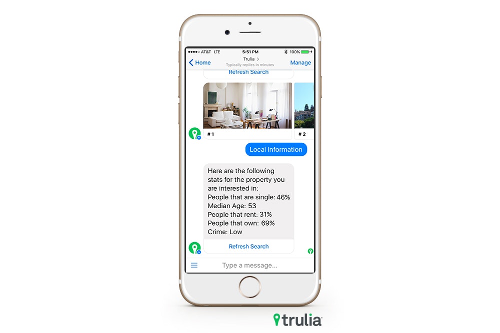 Trulia Bot for Messenger gallery image