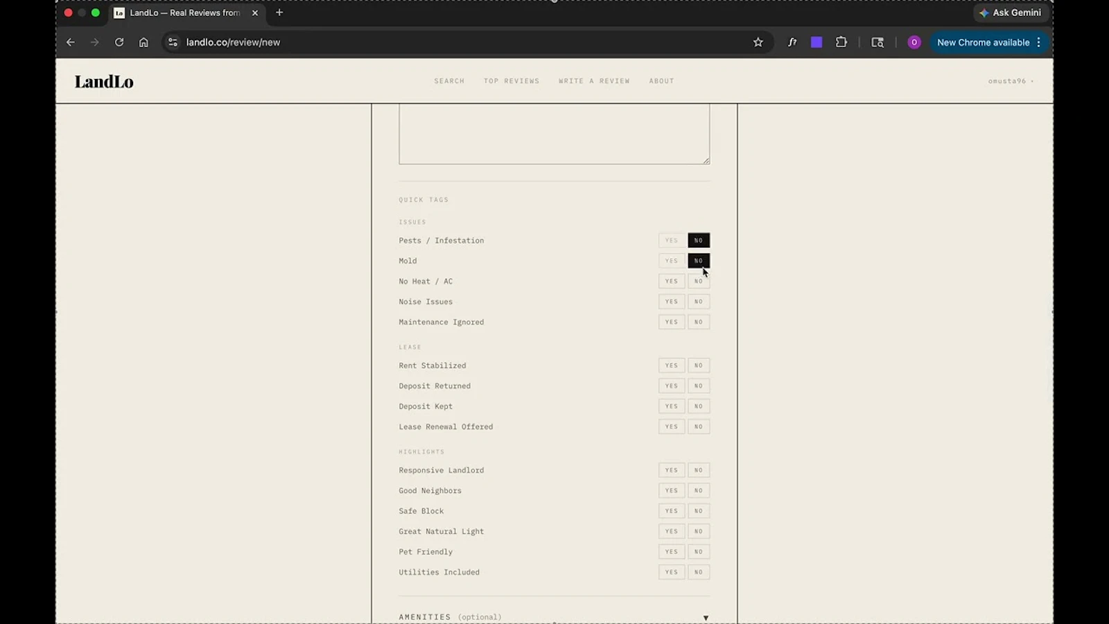 LandLo — Real Reviews from Real Tenants. screenshot 1 (video preview)