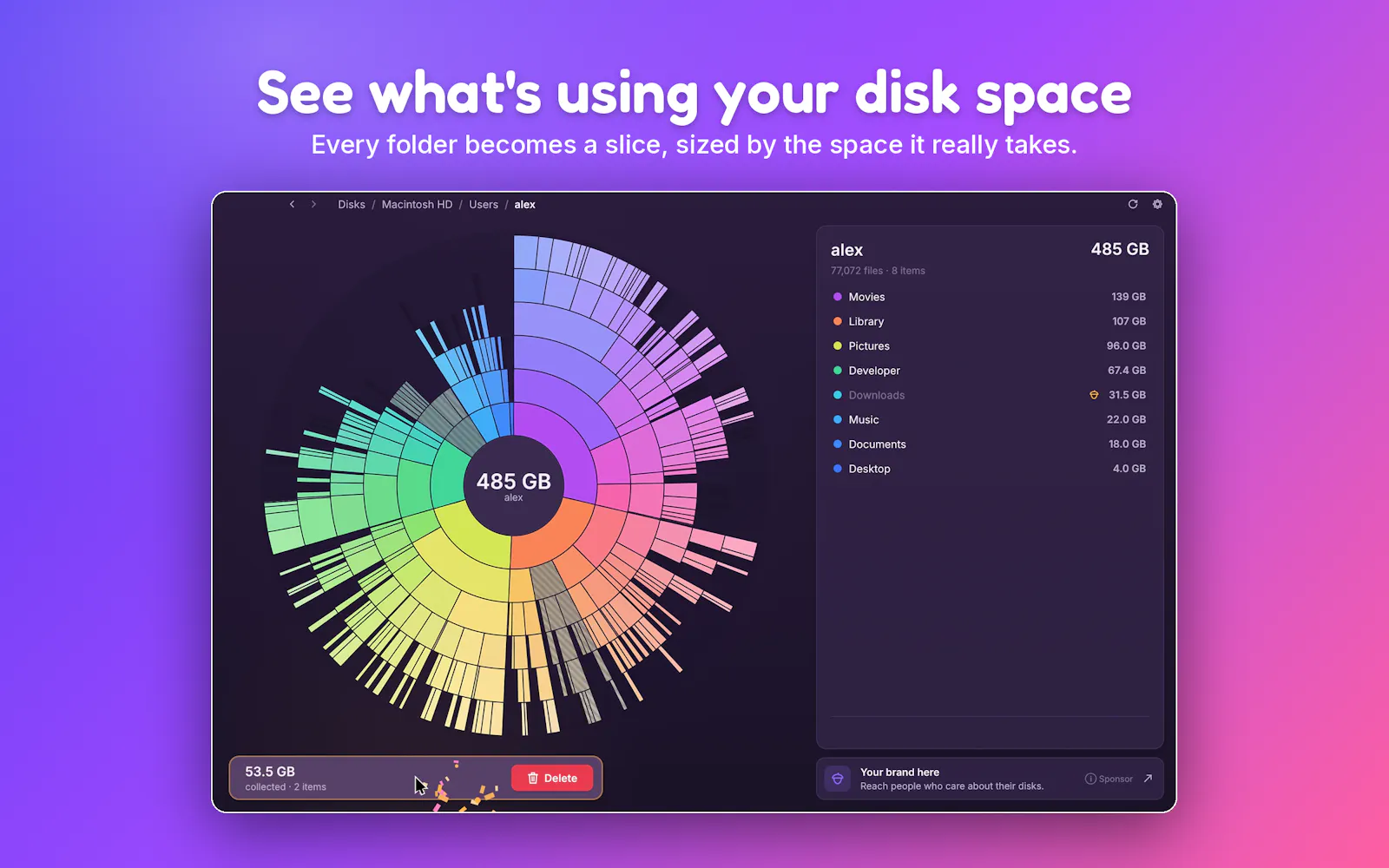 SquirrelDisk 2.0 screenshot 1