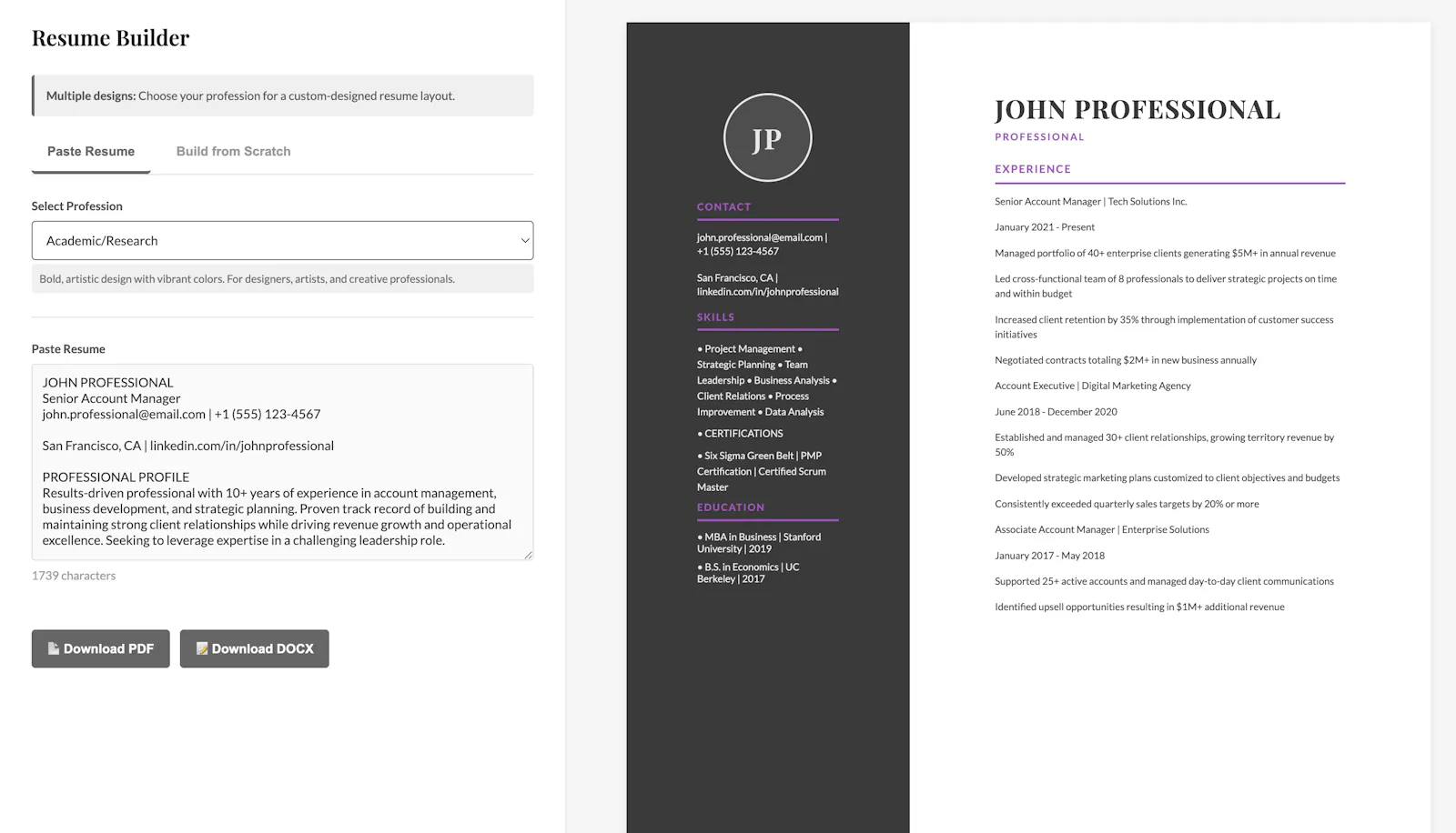 ResumeBuildFlo - Resume Builder screenshot 1