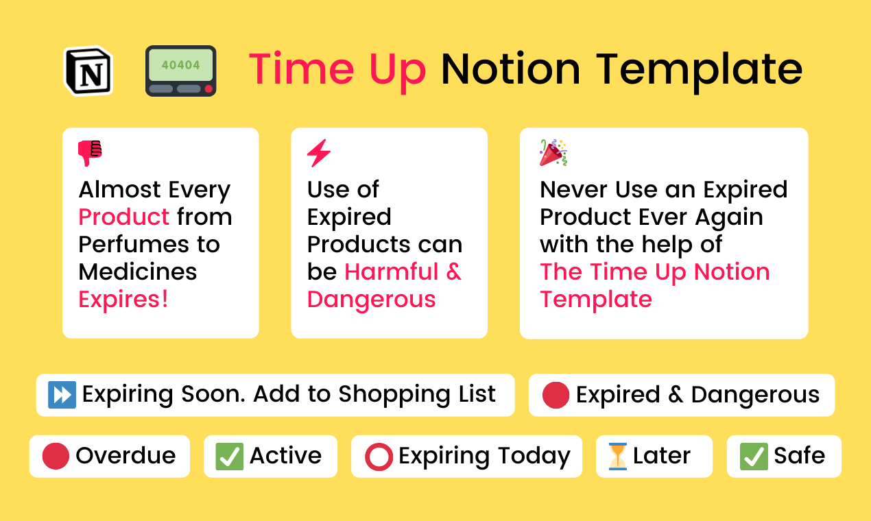 Time Up Notion Template Product Information, Latest Updates, and