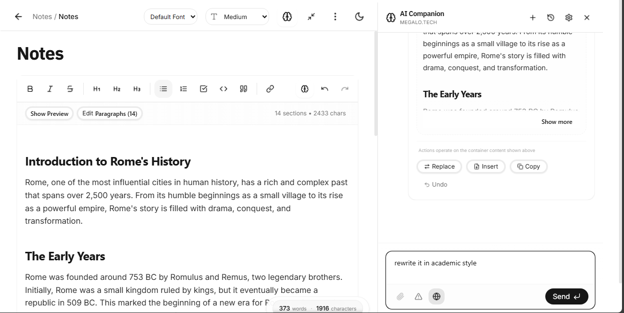 Megalo - Screenshot 3 showing product features and functionality