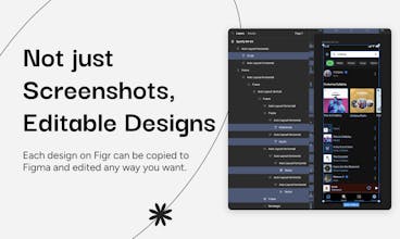 Снимок экрана: приложение Figr.design просматривает трендовые дизайны