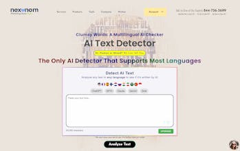 Clumsy Words AI Text Detector by Nexunom gallery image