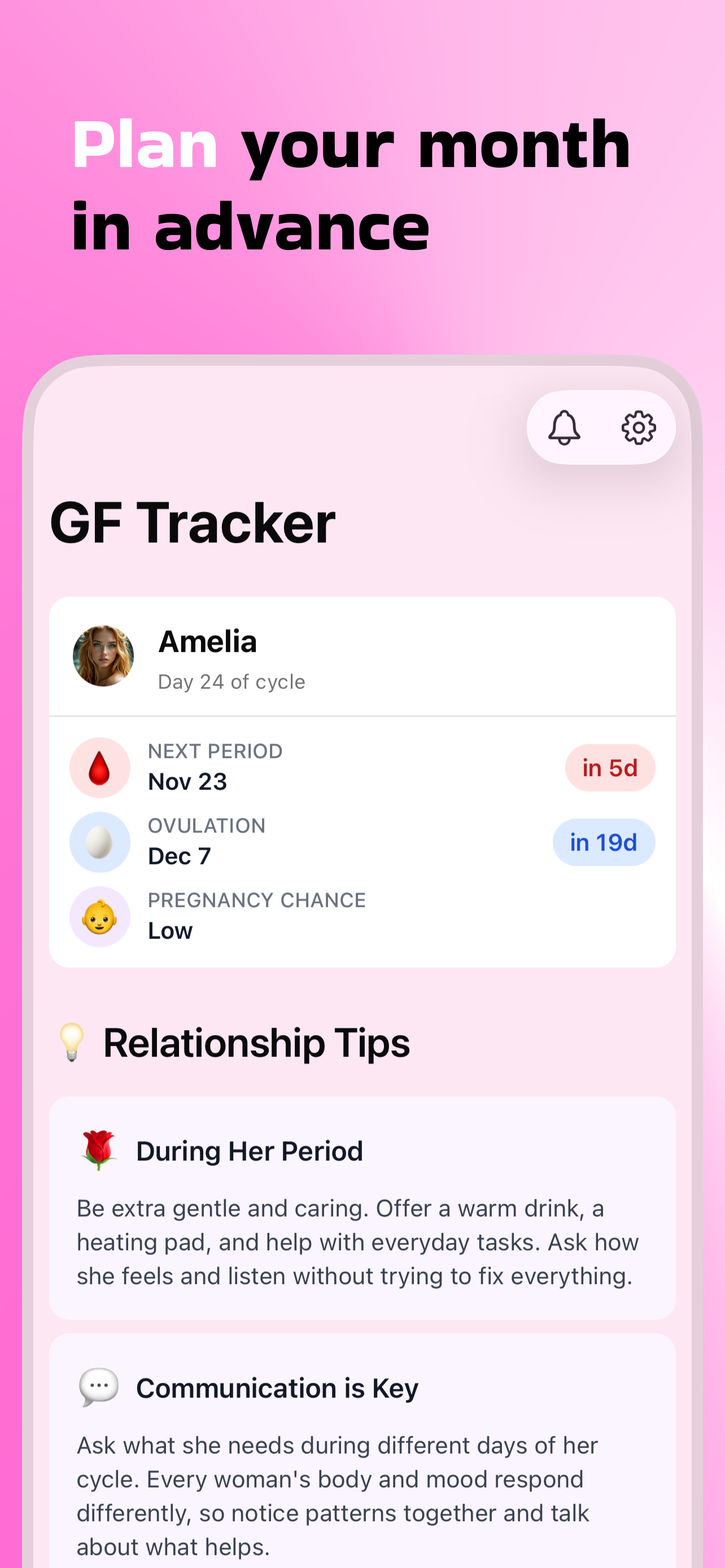 GF Tracker - Screenshot 3 showing product features and functionality
