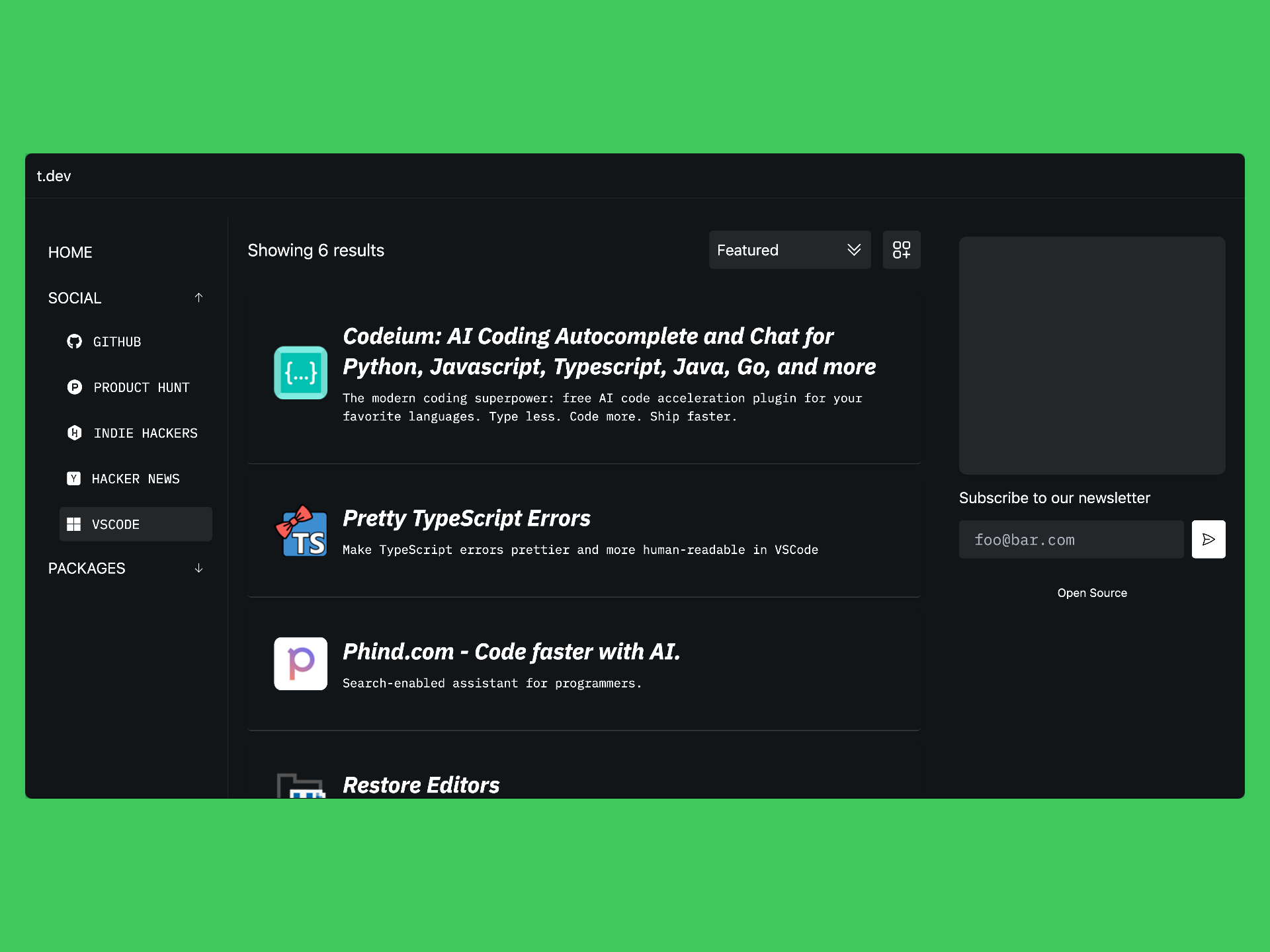 trendin.dev gallery image