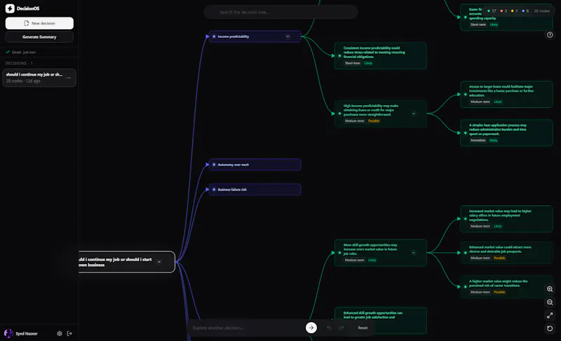 DecisionOS screenshot 2