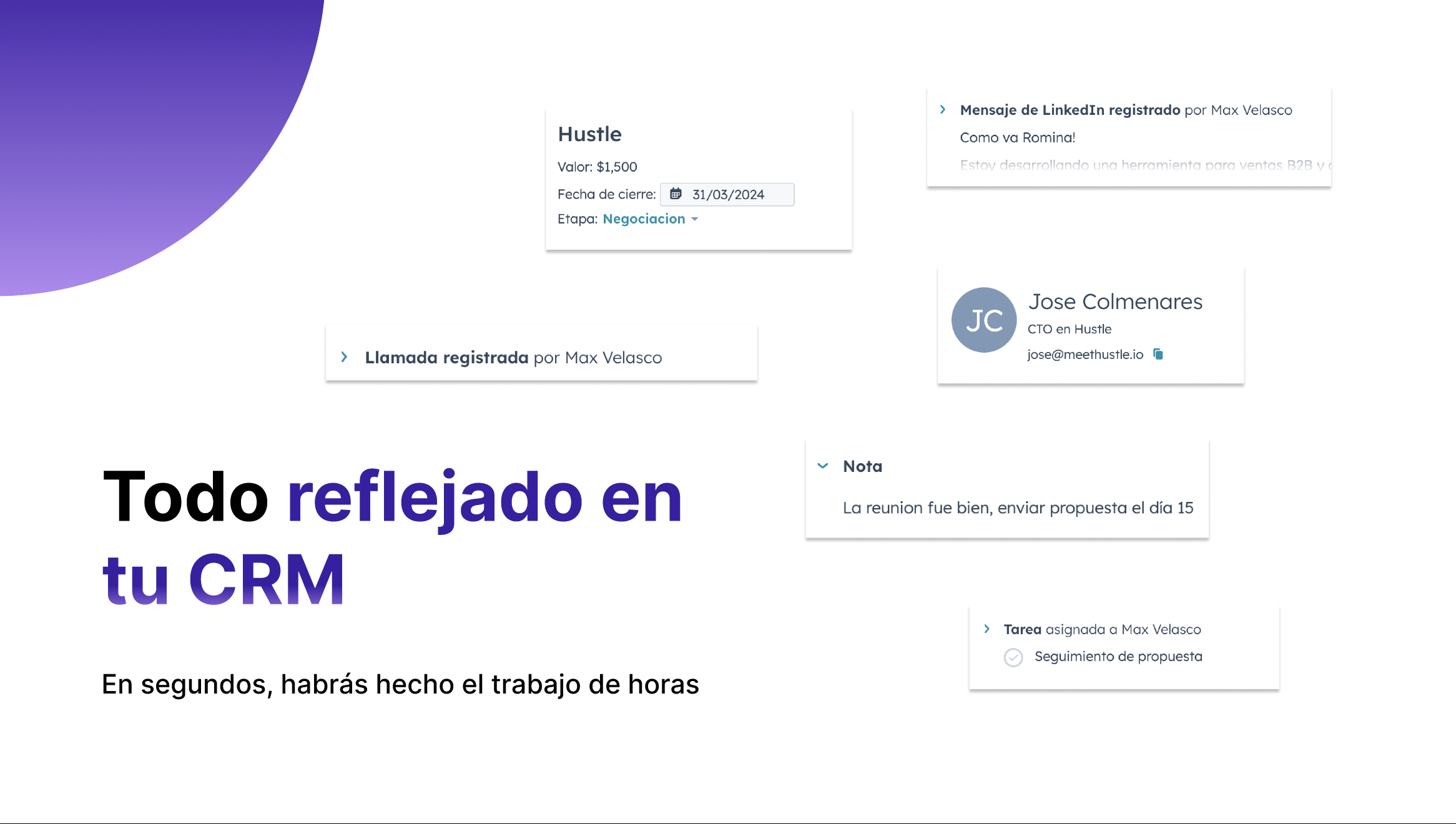Hustle CRM Copilot - Aggiorna il tuo CRM con solo un messaggio da WhatsApp e Slack media 7