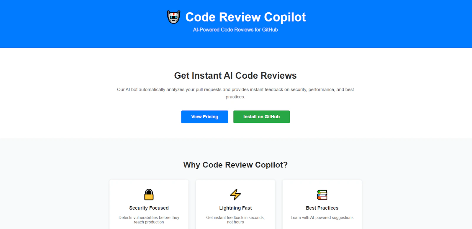 Code Review Copilot screenshot 2