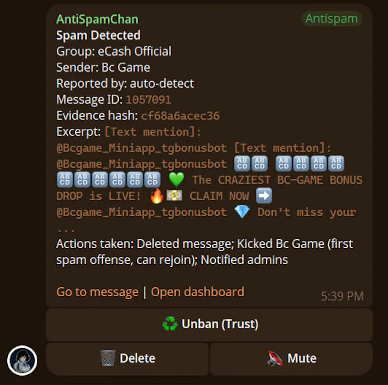 Anti-Spam Chan screenshot 2
