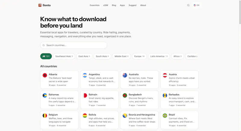 bento.travel screenshot 2