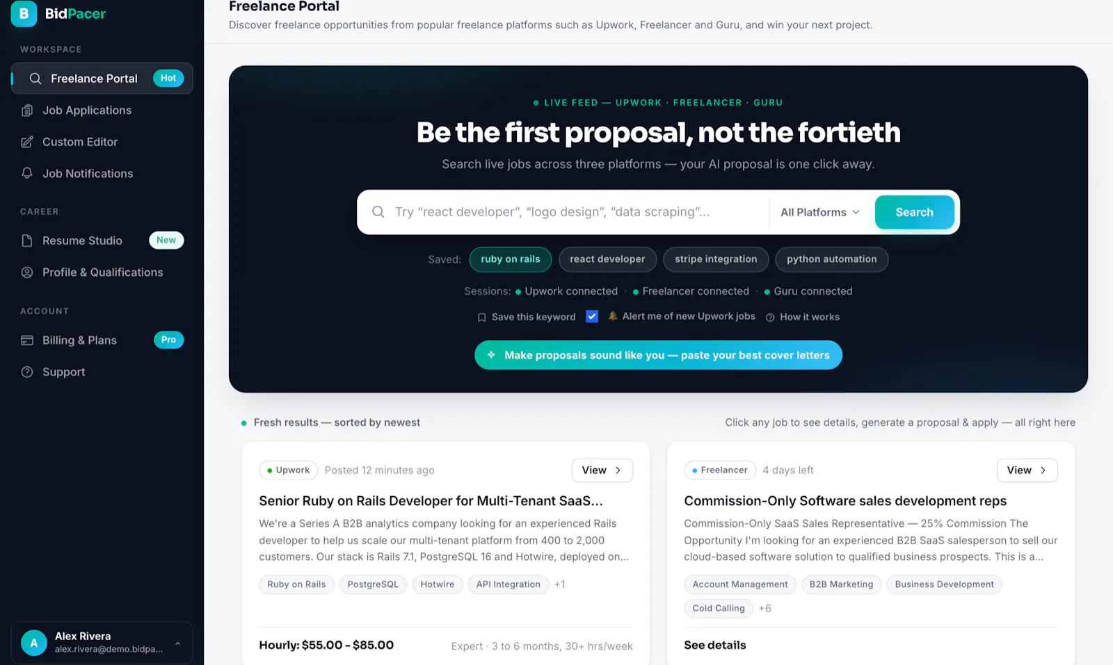 BidPacer 2.0 screenshot 1