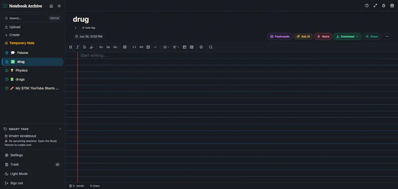 Notebook Archive screenshot 4