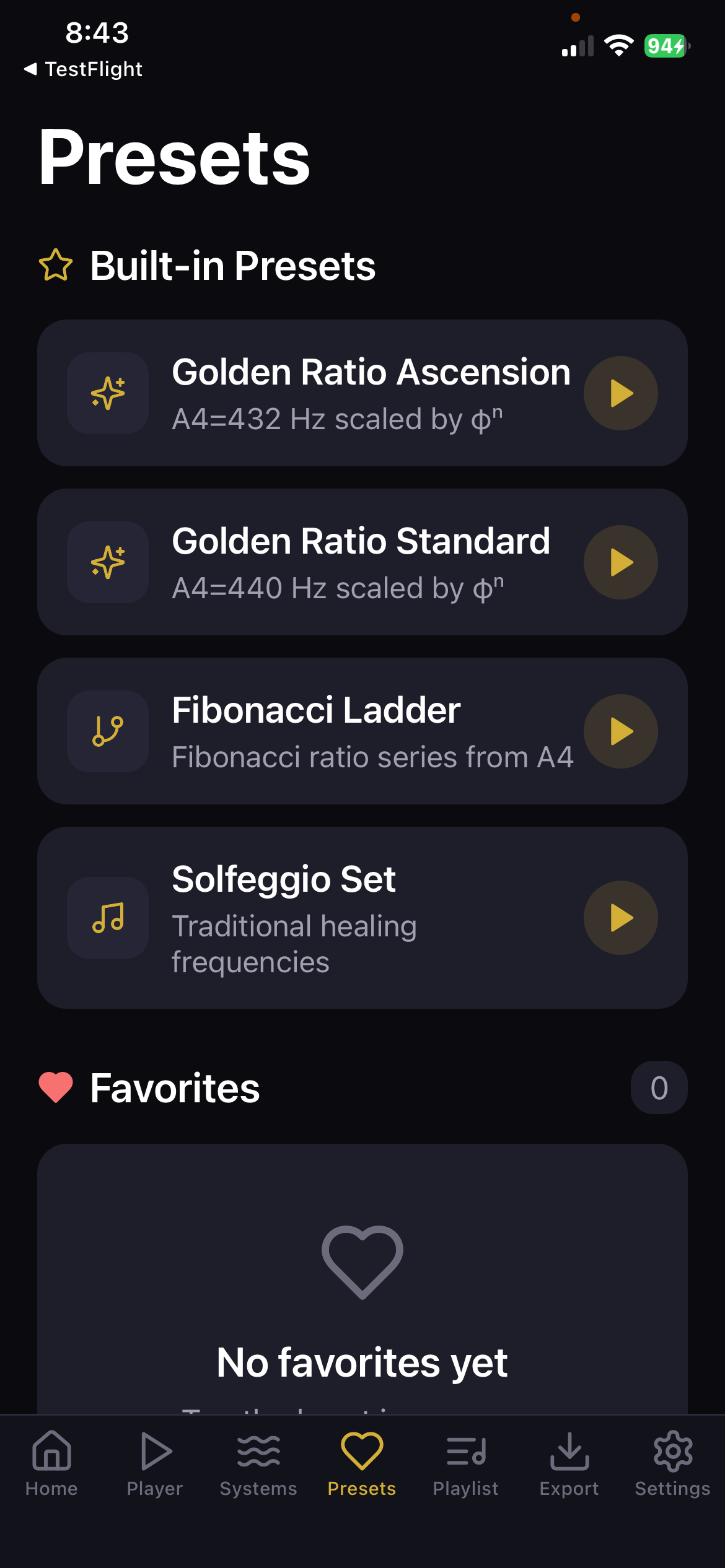 Golden Ratio & Tone Generator - Screenshot 4 showing product features and functionality