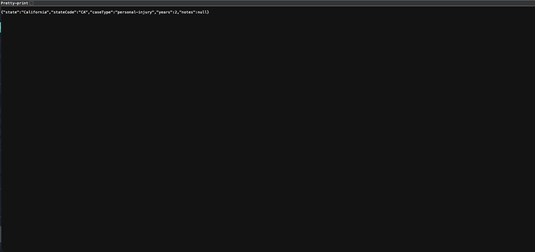 Legal Data API  - Screenshot 3 showing product features and functionality