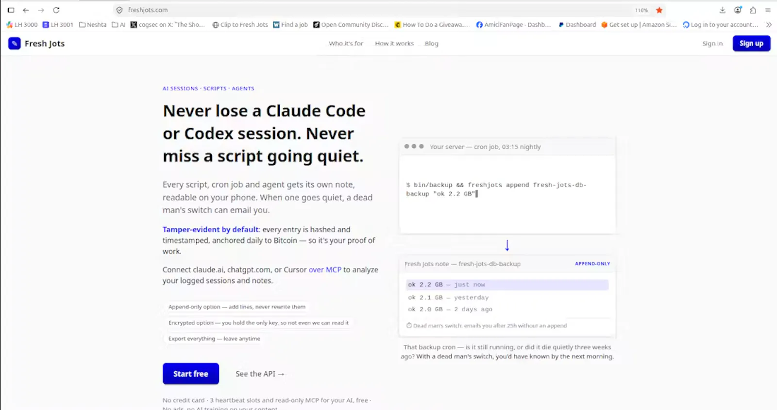 Fresh Jots screenshot 2