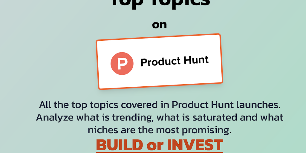 Product Hunt Topics by xTopics