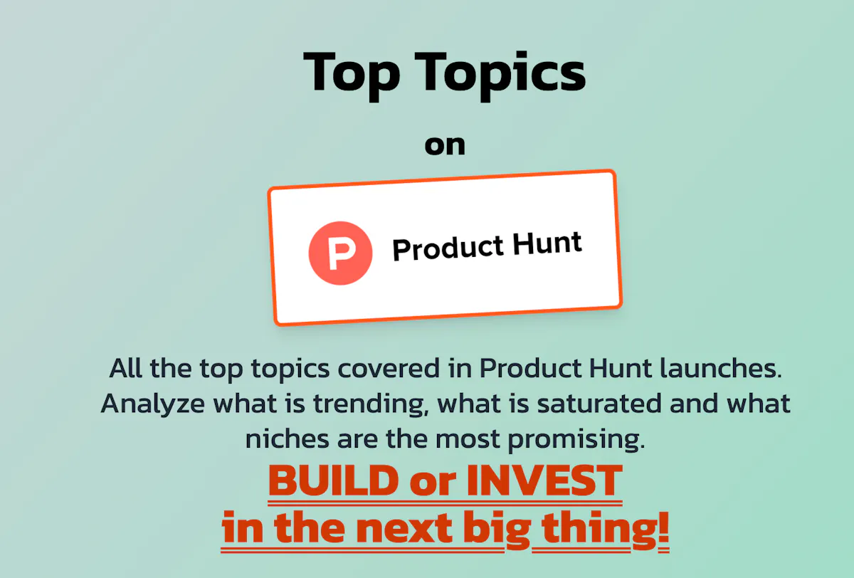 Product Hunt Topics by xTopics