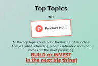 Product Hunt Topics by xTopics