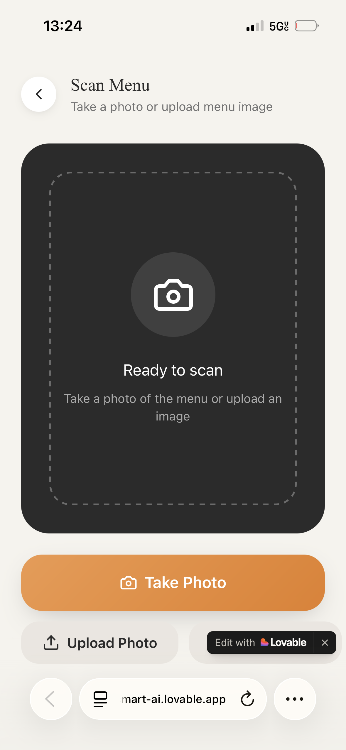 Menu AI gallery image