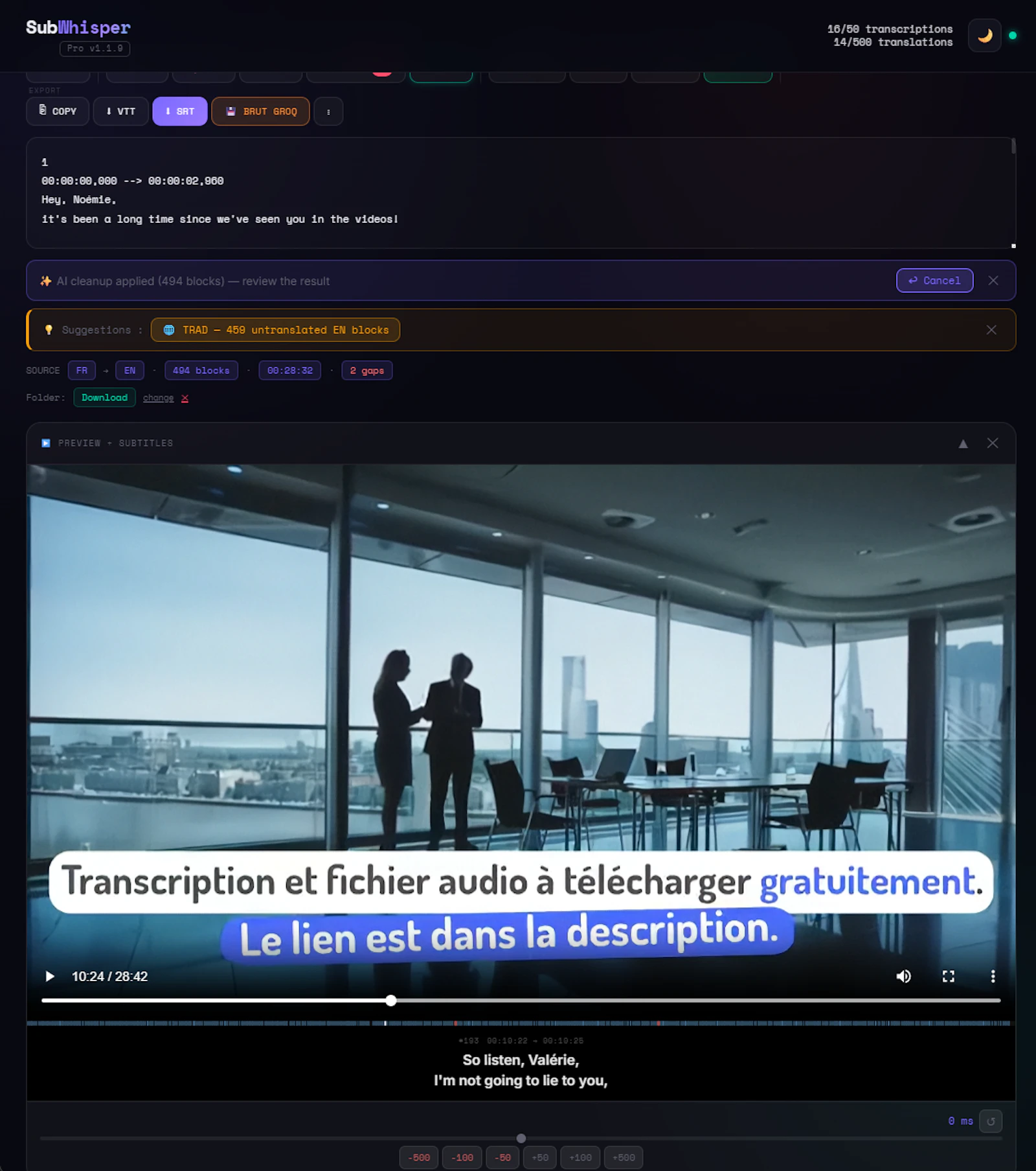 SubWhisper Pro screenshot 4