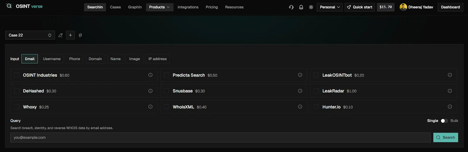 SearchIn screenshot 2